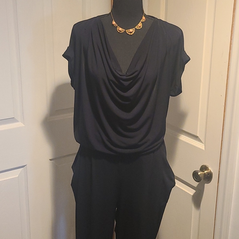 Michael Kors Navy Blue Jumpsuit
